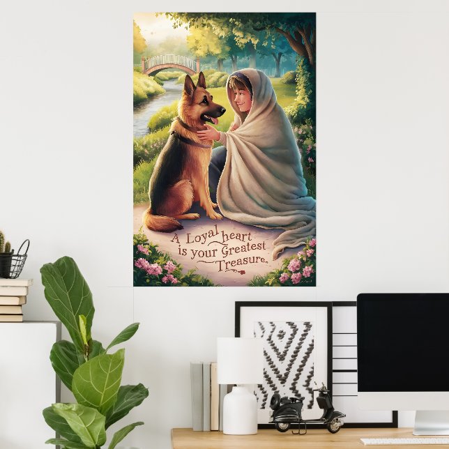 Boy and Hundar Summer Day Poster (Hemmakontoret)