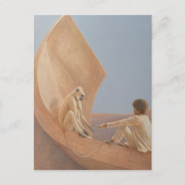 Boy and Monkey 2010 Vykort (Framsida)