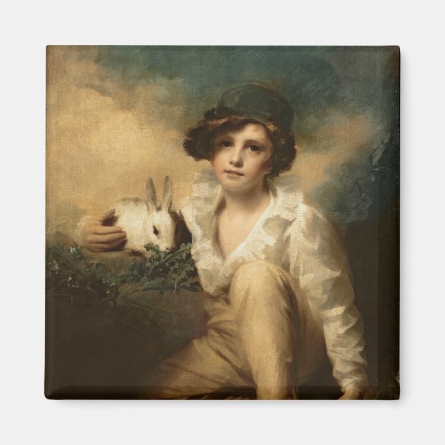 Boy and Rabbit, 1814 Magnet (Framsidan)