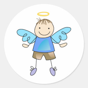 BOY ANGEL RUNT KLISTERMÄRKE