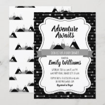 Boy Äventyr väntar på inbjudan till babydusch