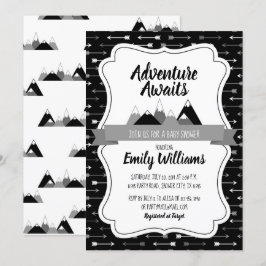 Boy Äventyr väntar på inbjudan till babydusch