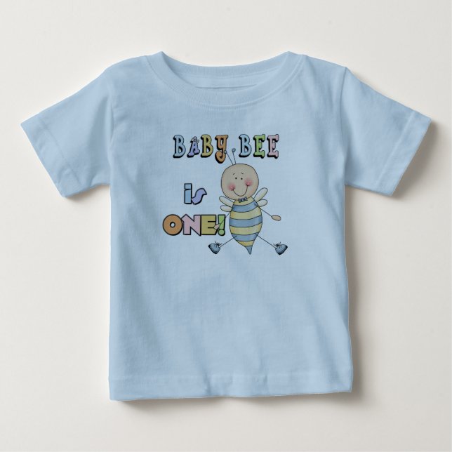 Boy Baby Bee 1st Birthday Tshirts and Gifts (Framsida)