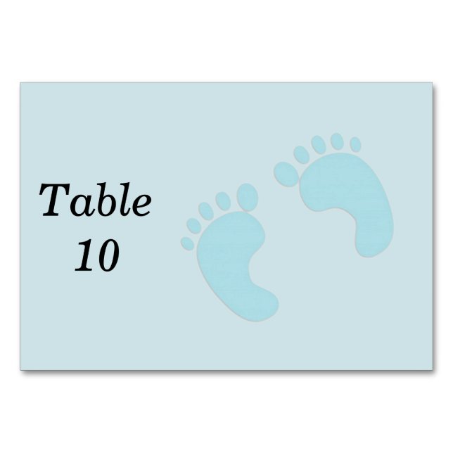 Boy Baby Feet Bordsnummer (Framsidan)