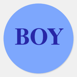 Boy - Baby Gender Reveal Party Game Sticker Runt Klistermärke