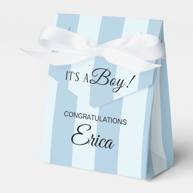 Boy Baby Shower 3"w x 1.5"l x 3.25"h Presentaskar (Framsidan Sidan)