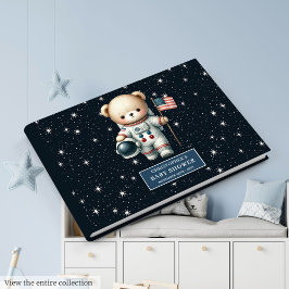 Boy Baby Shower Guest Bok Anpassningsbar Nalle