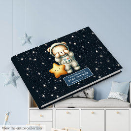 Boy Baby Shower Guest Bok Personlig Nalle
