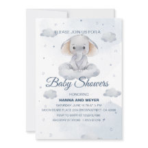 Boy Baby Shower-inbjudan