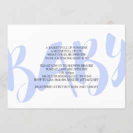 Boy Baby Shower-inbjudan Inbjudningar
