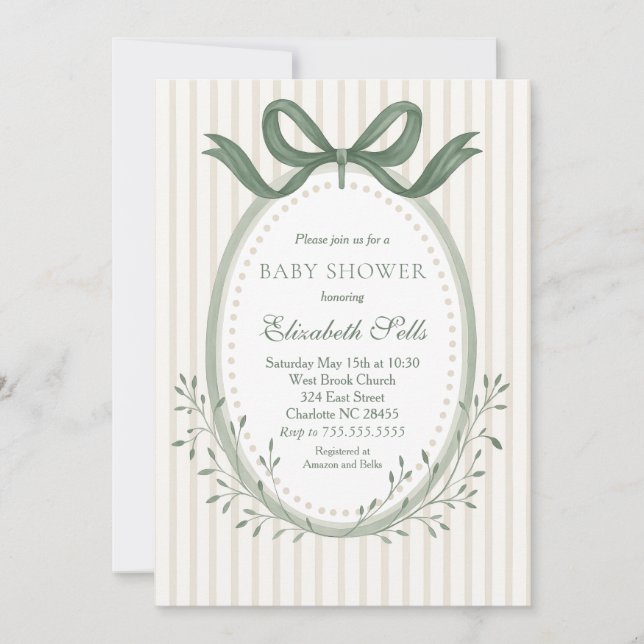 Boy Baby Shower Invitation, Boy baby shower Inbjudningar (Framsida)