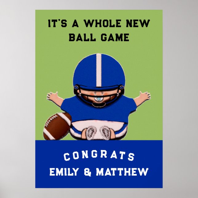 Boy Baby Shower Poster (Framsidan)