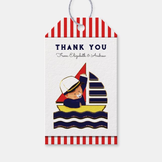 Boy Baby Shower Presentetikett (Framsidan)