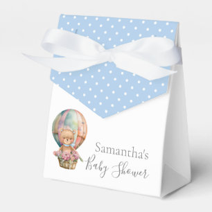 Boy BABY SHOWER Teddy Luftballong Blue Presentaskar