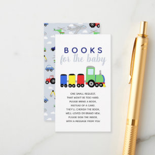 Boy Baby Shower Travel Bokar för Baby Tilläggskort