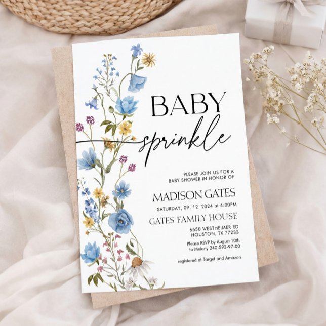 Boy Baby Sprinkle Invitation Inbjudningar (Skapare uppladdad)