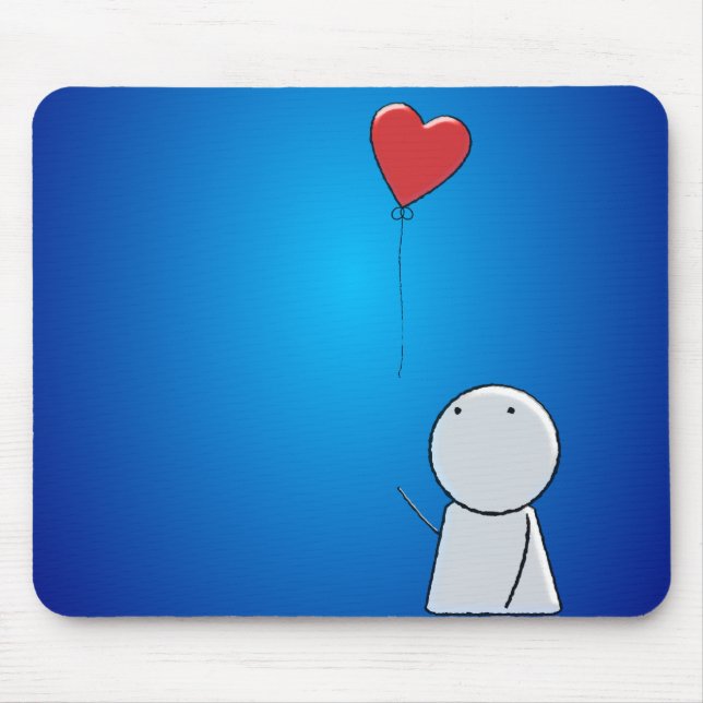 Boy & Balloon Mousepad Musmatta (Framsidan)