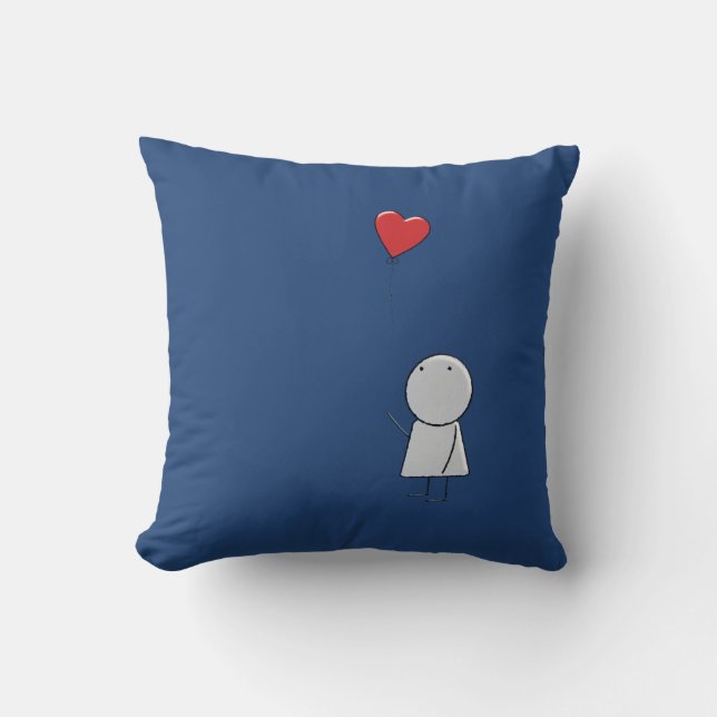 Boy & Balloon Pillow Kudde (Framsida)