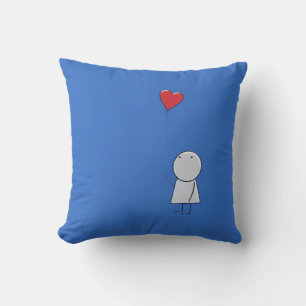 Boy & Balloon Pillow Kudde