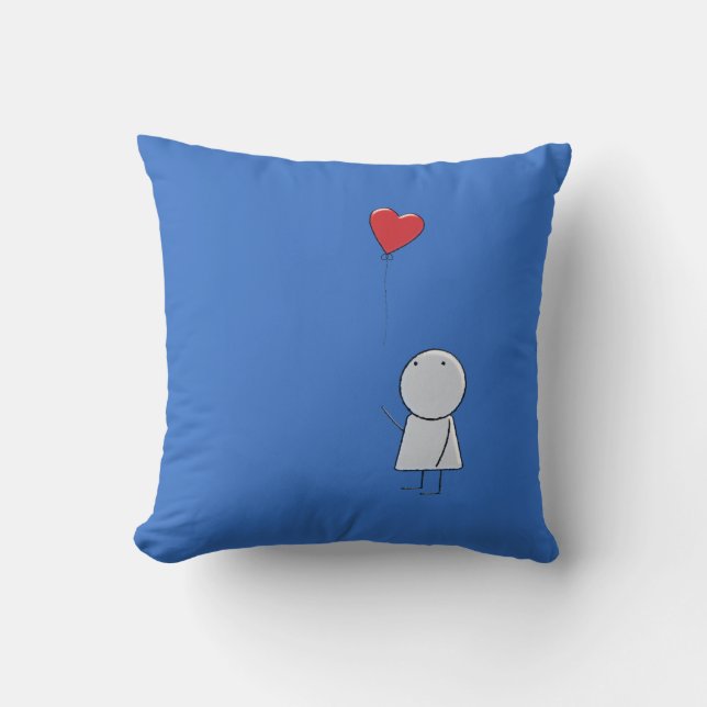 Boy & Balloon Pillow Kudde (Framsida)