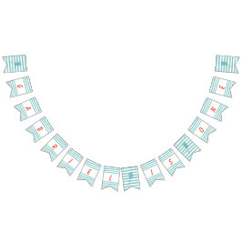 Boy Balloon Themed First Birthday Banner Vimplar