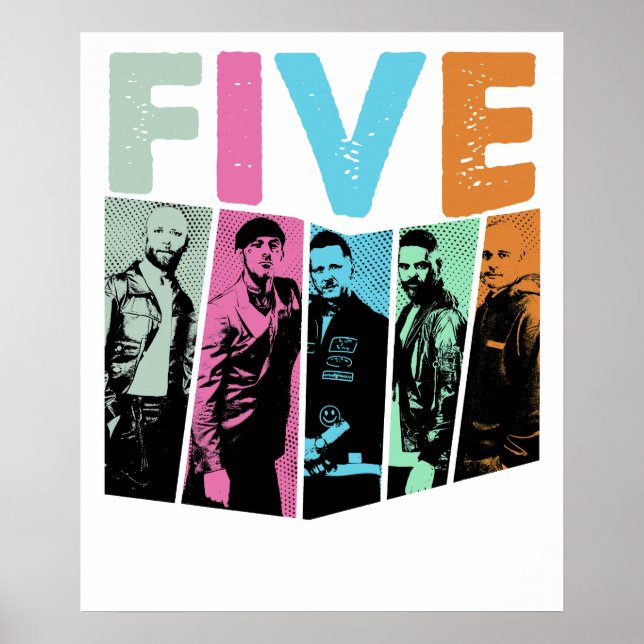 boy band five  poster (Framsidan)