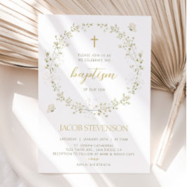 Boy BAPTISM-inbjudan, första inbjudan till kommunf