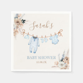 Boy Barnkläders Baby Shower Pappersservett