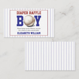 Boy Baseball Baby Shower | Cute Sports Party Tilläggskort