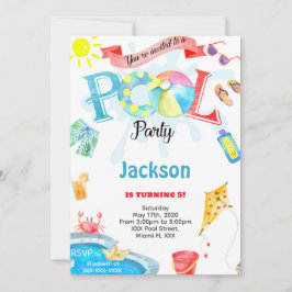 Boy Bassäng-inbjudan Inbjudningar