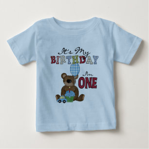 Boy Bear 1:a födelsedag Tshirts och Gifts