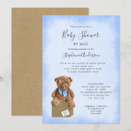 Boy Bear Baby Shower by Mail Inbjudningar