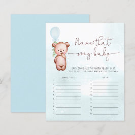 Boy Bear Balloon Namn Sång Game