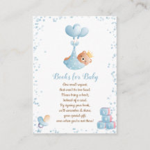 Boy Bear Blue Bokar for Baby Shower