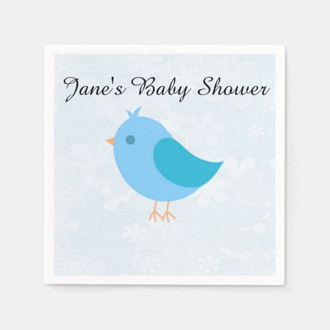 Boy Bird Napkin Pappersservett (Framsidan)