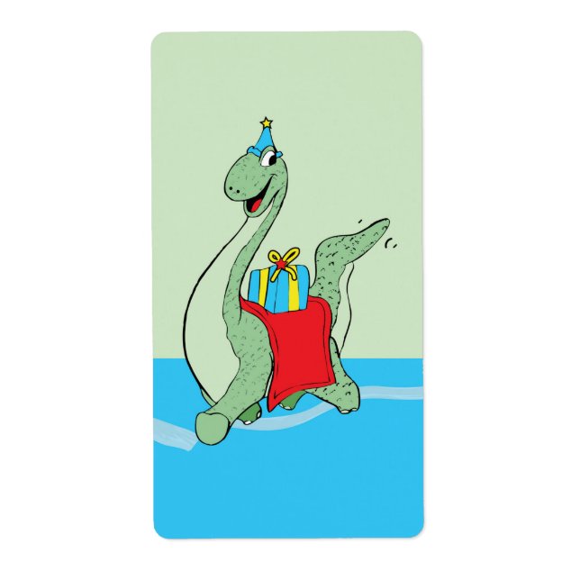 Boy, Birthday Dinosaur Fraktsedel (Framsidan)