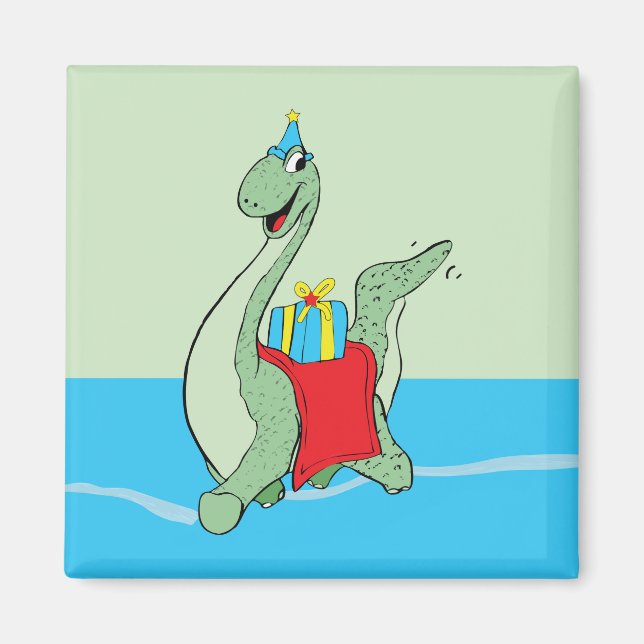 Boy, Birthday Dinosaur Magnet (Framsidan)