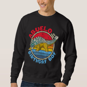 Boy Birthday I Abuelo I Ankylosaurus I Family Matc Lång Ärmad Tröja