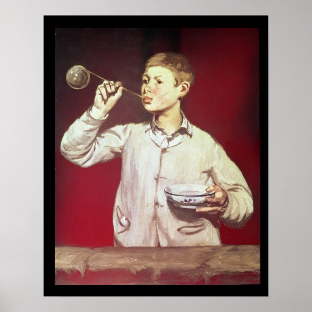 Boy Blowing Bubbles, 1867-69 Poster (Framsidan)