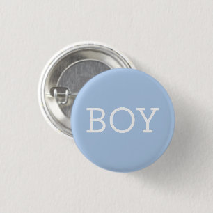 Boy Blue Baby Gender Reveal Party Knapp