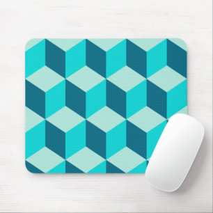 Boy Blue Byggnad Blocks Seamless Mönster Musmatta