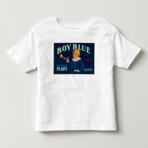 Boy Blue Pear Låda-etikett T-shirt