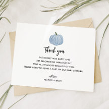 Boy Blue Pumpkin Baby Shower