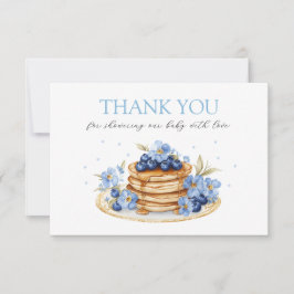 Boy Blueberry Pancake Baby Brunch Baby Shower Tack Kort
