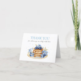 Boy Blueberry Pancake Baby Brunch Baby Shower Tack Kort