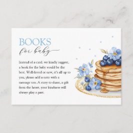 Boy Blueberry Pancake Baby Brunch Baby Shower Tilläggskort