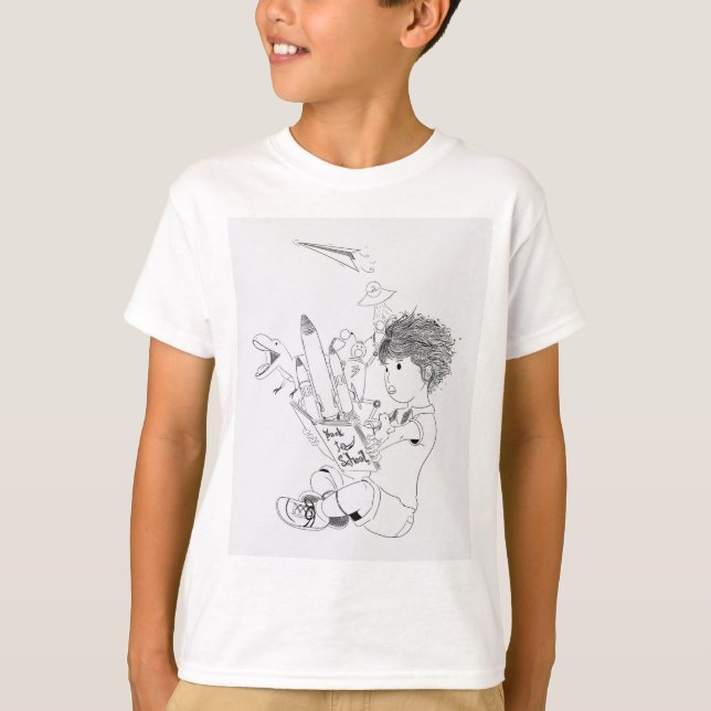 Boy bok dinosaur t shirt (Framsida)