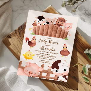 Boy Boskap Baby Shower-inbjudan Inbjudningar