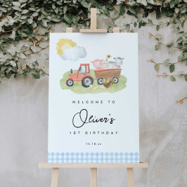 Boy Boskap Welcome Sign Poster