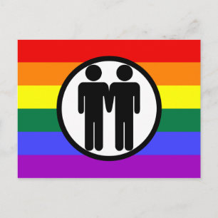 Boy + Boy Rainbow Vykort